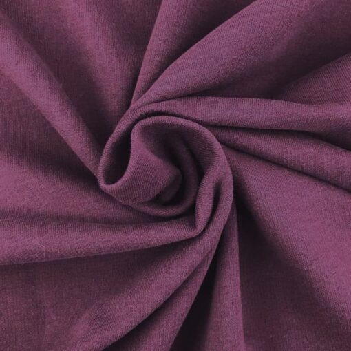 French Terry - leichter Kuschelsweat - Smoky Holunderbeere