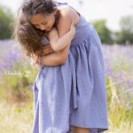 DIY Stoffe Outfit - Musselin Dusty Lavendel mit Blumen