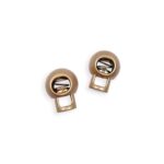 Kordelstopper - Metal - Roségold - 2 Stück