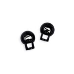 Kordelstopper - Metal - Matt-Schwarz - 2 Stück