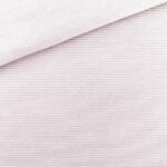 Single Jersey - Elfenrosa / Weiß 1 mm gestreift