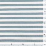 Single Jersey - Dunkles Altmint/Warmweiß - 10 mm Streifen