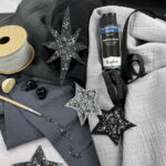 DIY Stoffe Inspiration - Stoffmalfarbe Extreme Glitter - Schwarz