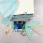 Stoffmalfarbe Extreme Glitter - Türkis - Nachtblau - Orientgrün