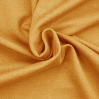 French Terry - leichter Kuschelsweat - Ockergelb