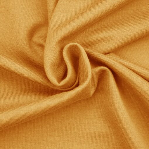 French Terry - leichter Kuschelsweat - Ockergelb