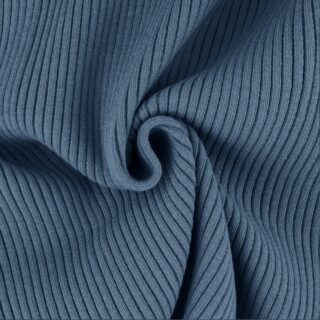 Mini-Breitrip Bündchen - Smoky Jeansblau