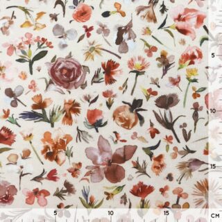 Single Jersey - Summer Flowers Sand