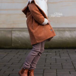 DIY Stoffe Outfit - Mantel Mika-Hoodie Emil-Beanie Noel- Leggings Luany
