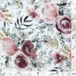 Musselin - Berry Roses - Warmweiß