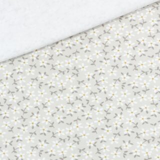 Single Jersey - Zartes Gänseblümchen - Helles Sand Beige