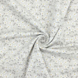 Single Jersey - Zartes Gänseblümchen - Helles Sand Beige
