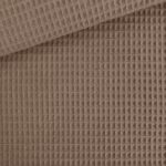 Waffelpique - Dunkles Smoky Beige