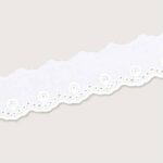 Wäschespitze - 40 mm - Weiß