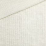 Baumwoll-Feinstrick gerippt - Cremeweiß