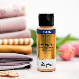 DIY Stoffe Inspiration - Stoffmalfarbe Extreme Sheen Gold