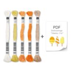 Mini-Stickset - Stieleis-Trio