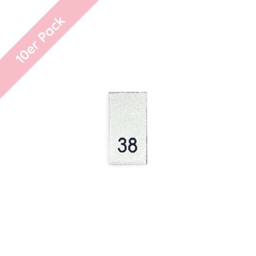 Größenlabel - 10er Pack - 38