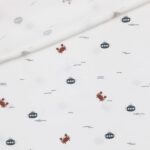 Single Jersey - Krabben & U-Boote - Cremeweiß