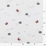 Single Jersey - Krabben & U-Boote - Cremeweiß