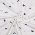 Single Jersey - Krabben & U-Boote - Cremeweiß