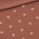 Single Jersey - Muscheln - Light Dusty Rost