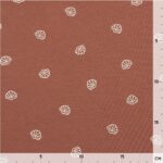 Single Jersey - Muscheln - Light Dusty Rost