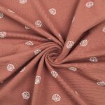 Single Jersey - Muscheln - Light Dusty Rost