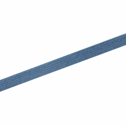 Baumwoll-Flachkordel 17 mm – Helles Smoky Jeansblau
