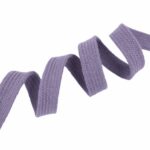 Baumwoll-Flachkordel 17 mm – Smoky Lavendel