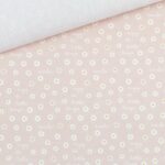 Baumwoll-Pique – Enjoy the Little Daisies – Puder