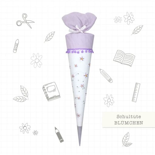 DIY Stoffe Inspiration - Paket Schultüte Blümchen