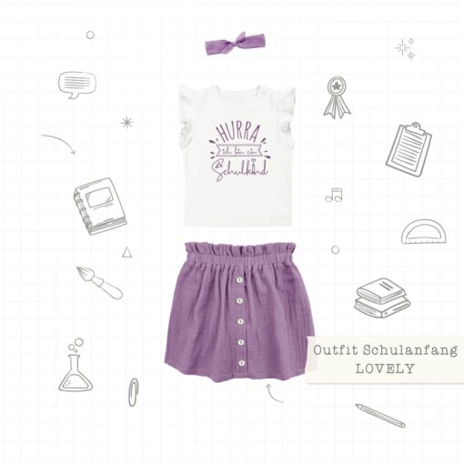 DIY Stoffe Outfit - Paket Schulanfang - Lovley