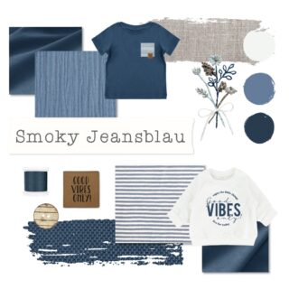 Moodboard - Farbpaket Smoky Jeansblau