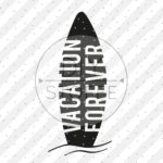 Plottermotiv - Surfbrett vacation forever