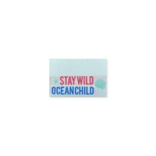 Weblabel “stay wild ocean child” – 33 x 22 mm