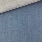 Baumwoll-Chambray - Jeansblau