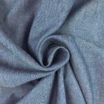 Baumwoll-Chambray - Jeansblau