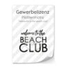 Lizenz - Plottermotiv - Welcome to the Beach Club