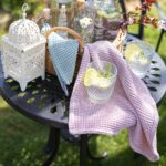 DIY Stoffe Inspiration - Waffelpique & Kissen mit Hotelverschluss