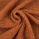 Bouclé Teddyfleece - Dunkler Zimt