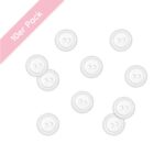 Hemdknopf - 11 mm - 10 Stück - Weiß