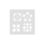 Schablone - Blumen - selbstklebend