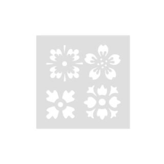 Schablone - Blumen - selbstklebend