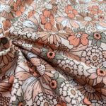 Single Jersey - Retro Blooming - Natur