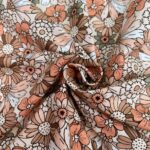 Single Jersey - Retro Blooming - Natur