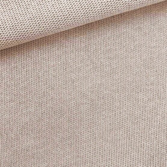 Baumwoll Feinstrick - Dunkles Sand Beige