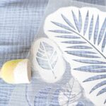 DIY Stoffe Inspiration - Schablonen Blätter
