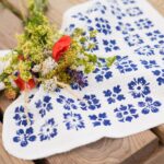 DIY Stoffe Inspiration - Schablonen Blumen