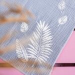 DIY Stoffe Inspiration - Schablonen Blätter